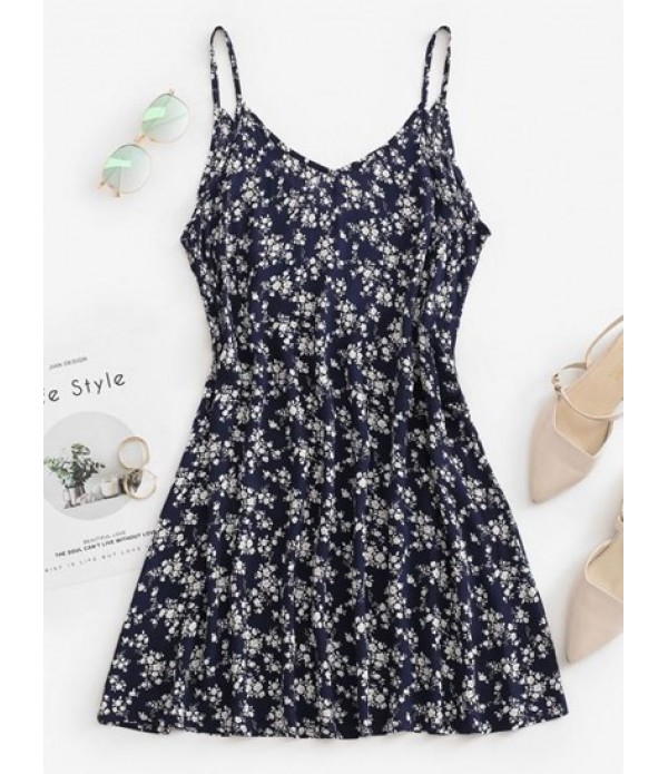 Ditsy Floral Trapeze Cami Summer Dress